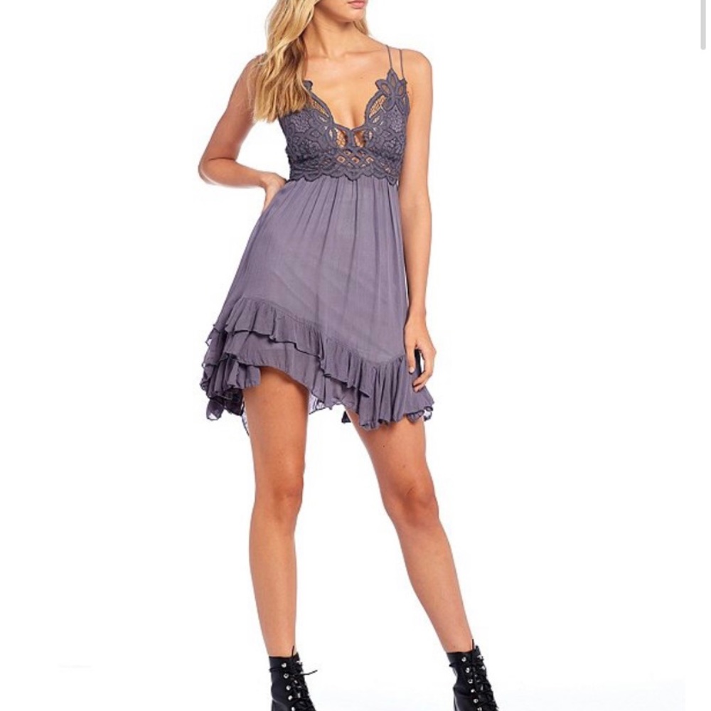 Free people Adella lace slip dress